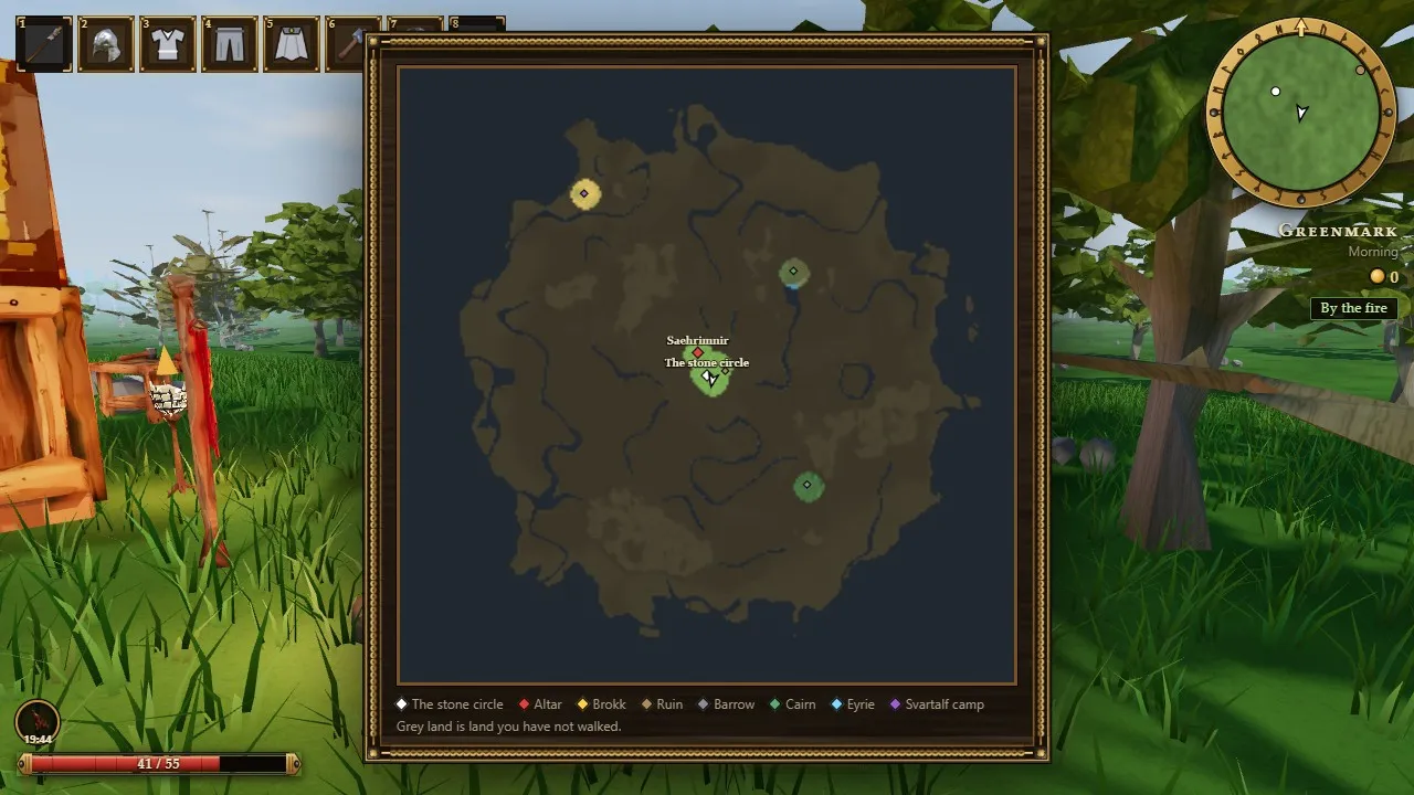 The island map